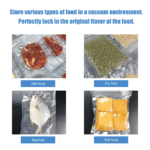 Vacuum Sealer Bags Industrial Chamber Heat Seal Food Grade Freezer Storage Offset Printing PE Disposable Plastic Packing 7*12cm