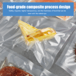 Vacuum Sealer Bags Industrial Chamber Heat Seal Food Grade Freezer Storage Offset Printing PE Disposable Plastic Packing 7*12cm