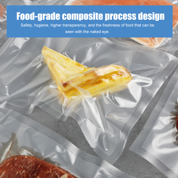 Vacuum Sealer Bags Industrial Chamber Heat Seal Food Grade Freezer Storage Offset Printing PE Disposable Plastic Packing 7*12cm